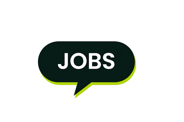 Job in Sprechblase animiert